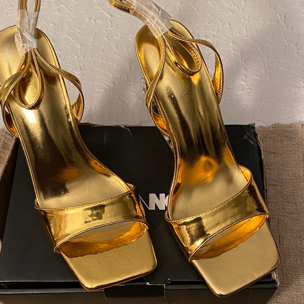 Fashion Nova Radiant Gold Heels